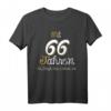 66. Geburtstag T-Shirt - Mit 66 Jahren da fängt das Leben an Retro Design für Geburtstagsfeier & Geschenk