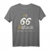 66. Geburtstag T-Shirt - Mit 66 Jahren da fängt das Leben an Retro Design für Geburtstagsfeier & Geschenk