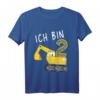 Kinder Bagger T-Shirt für 2 Jahre Jungen - Lustiges Geburtstagsgeschenk mit Spruch 'Ich bin 2' für Baustellenfans
