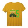Kinder T-Shirt zum 5. Geburtstag mit Traktor-Design - Perfektes Geschenk für kleine Treckerfahrer und Landmaschinenfans