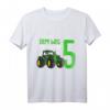 Kinder T-Shirt zum 5. Geburtstag mit Traktor-Design - Perfektes Geschenk für kleine Treckerfahrer und Landmaschinenfans