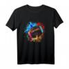 Bunter American Football Splash Design T-Shirt – Sportliches Fan-Shirt für Football-Enthusiasten