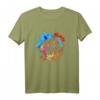 Bunter American Football Splash Design T-Shirt – Sportliches Fan-Shirt für Football-Enthusiasten