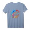 Bunter American Football Splash Design T-Shirt – Sportliches Fan-Shirt für Football-Enthusiasten
