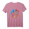 Bunter American Football Splash Design T-Shirt – Sportliches Fan-Shirt für Football-Enthusiasten
