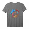 Bunter American Football Splash Design T-Shirt – Sportliches Fan-Shirt für Football-Enthusiasten