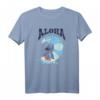 HapKitten Lilo & Stitch Surfer T-Shirt - Aloha Big Wave Portrait, Hawaii & Beach Design für Fans, Kinder und Erwachsene