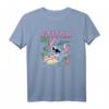 HapKitten Lilo & Stitch Aloha Hawaiian Surf T-Shirt – Official Disney Lizenz, Strand- und Beach-Design für Männer und Frauen