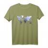 WELTENBUMMLER Weltkarte Reisen Erde Wasserfarbe Vintage T-Shirt - Perfekt für Weltreisende, Festivals & Freizeit