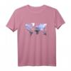 WELTENBUMMLER Weltkarte Reisen Erde Wasserfarbe Vintage T-Shirt - Perfekt für Weltreisende, Festivals & Freizeit