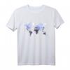 WELTENBUMMLER Weltkarte Reisen Erde Wasserfarbe Vintage T-Shirt - Perfekt für Weltreisende, Festivals & Freizeit