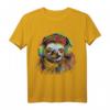 Faultier Kunstwerk Musik Bunt - Tier Kopfhörer Faultier T-Shirt für Tierliebhaber & Freunde