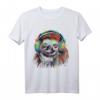 Faultier Kunstwerk Musik Bunt - Tier Kopfhörer Faultier T-Shirt für Tierliebhaber & Freunde