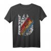 Star Wars Millennium Falcon Wears Retro Stripes T-Shirt - Official Licensed Sci-Fi Fan Shirt