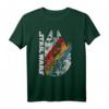 Star Wars Millennium Falcon Wears Retro Stripes T-Shirt - Official Licensed Sci-Fi Fan Shirt