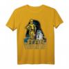 Star Wars Vader Head Out Line Logo T-Shirt mit C-3PO & R2-D2 Portrait - Offiziell lizenziertes Fan-Design