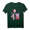 Kinder Peppa Wutz I'm 4 Birthday With Confetti T-Shirt – Offizielles Merchandise für den Kindergeburtstag