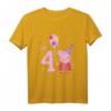 Kinder Peppa Wutz I'm 4 Birthday With Confetti T-Shirt – Offizielles Merchandise für den Kindergeburtstag