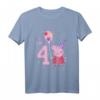 Kinder Peppa Wutz I'm 4 Birthday With Confetti T-Shirt – Offizielles Merchandise für den Kindergeburtstag