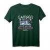 Lustiges Frauen Camping und Wein Spruch T-Shirt – Perfekt für Camperinnen, Weinliebhaberinnen und Naturfreundinnen