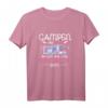 Lustiges Frauen Camping und Wein Spruch T-Shirt – Perfekt für Camperinnen, Weinliebhaberinnen und Naturfreundinnen