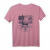 HapKitten Stratocaster American Flag Backdrop T-Shirt – Vintage Gitarren & Musik-Design für Männer und Frauen