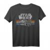 Star Wars Millennium Falcon 77 Retro Lines Logo T-Shirt - Offiziell lizenziertes Star Wars Fan-Shirt