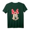 HapKitten Minnie Mouse T-Shirt mit Polka Dot Bow & Big Face - Offizielles Disney Merchandise für Damen und Herren