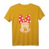 HapKitten Minnie Mouse T-Shirt mit Polka Dot Bow & Big Face - Offizielles Disney Merchandise für Damen und Herren