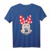 HapKitten Minnie Mouse T-Shirt mit Polka Dot Bow & Big Face - Offizielles Disney Merchandise für Damen und Herren