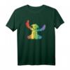 HapKitten Mickey Mouse & Stitch Pride T-Shirt - Rainbow Design für Disney Fans, Vintage Style & LGBTQ+ Support
