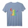 HapKitten Mickey Mouse & Stitch Pride T-Shirt - Rainbow Design für Disney Fans, Vintage Style & LGBTQ+ Support