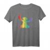 HapKitten Mickey Mouse & Stitch Pride T-Shirt - Rainbow Design für Disney Fans, Vintage Style & LGBTQ+ Support