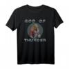 Avengers Thor God Of Thunder Circle Portrait T-Shirt zum HapKitten – Offiziell lizenziertes Marvel Fan-Shirt
