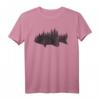Barsch Angeln Wald - Largemouth & Kleinmouth Fisherman T-Shirt für Angler und Outdoor-Fans