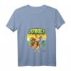 Damen Funny Jungle Animation Kawaii Zoo Animals Grafikdesign T-Shirt - Trendiges Tiermotiv für Sommer, Party & Alltag