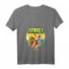 Damen Funny Jungle Animation Kawaii Zoo Animals Grafikdesign T-Shirt - Trendiges Tiermotiv für Sommer, Party & Alltag