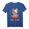 Kawaii Neko Ramen Lover Japanese Noodle Anime T-Shirt – Perfekt für Katzen- und Ramen-Fans, Otaku & Anime Enthusiasten