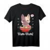 Kawaii Neko Ramen Lover Japanese Noodle Anime Halbarm T-Shirt – Perfekt für Katzen- und Anime-Fans, Otaku, Cosplay & Ramen Liebhaber