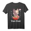 Kawaii Neko Ramen Lover Japanese Noodle Anime Halbarm T-Shirt – Perfekt für Katzen- und Anime-Fans, Otaku, Cosplay & Ramen Liebhaber