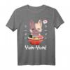 Kawaii Neko Ramen Lover Japanese Noodle Anime Halbarm T-Shirt – Perfekt für Katzen- und Anime-Fans, Otaku, Cosplay & Ramen Liebhaber