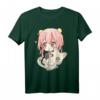 Anime und Katzen Liebhaber T-Shirt für Teenager – Kawaii Manga Otaku Grafik Design für Anime- und Katzenfans