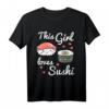 Sushi T-Shirt Geschenk mit Maki und Lachs – Kawaii Asiatischer Japan Style für Herren, Damen & Kinder