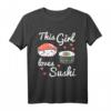 Sushi T-Shirt Geschenk mit Maki und Lachs – Kawaii Asiatischer Japan Style für Herren, Damen & Kinder