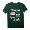 Sushi T-Shirt Geschenk mit Maki und Lachs – Kawaii Asiatischer Japan Style für Herren, Damen & Kinder