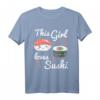 Sushi T-Shirt Geschenk mit Maki und Lachs – Kawaii Asiatischer Japan Style für Herren, Damen & Kinder