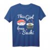 Sushi T-Shirt Geschenk mit Maki und Lachs – Kawaii Asiatischer Japan Style für Herren, Damen & Kinder