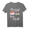 Sushi T-Shirt Geschenk mit Maki und Lachs – Kawaii Asiatischer Japan Style für Herren, Damen & Kinder