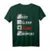 Eat Sleep Anime Repeat Manga Japan Kanji Weeb Vintage Anime T-Shirt – Perfektes Geschenk für Anime, Manga und Cosplay Fans