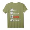 Eat Sleep Anime Repeat Manga Japan Kanji Weeb Vintage Anime T-Shirt – Perfektes Geschenk für Anime, Manga und Cosplay Fans